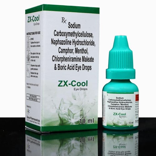 Sodium Carboxymethylcellulose, Naphazoline Hydrochloride, Camphor, Menthol, Chlorpheniramine Maleate & Boric Acid Eye Drops