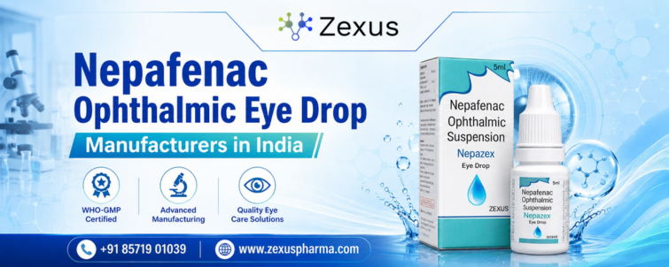 ZEXUS PHARMACEUTICALS - Nepafenac Ophthalmic Eye Drop Manufacturers in India Nepafenac Ophthalmic Eye Drop Manufacturers in India