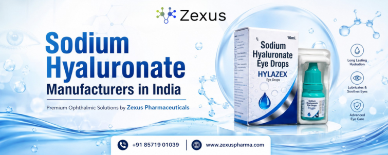 ZEXUS PHARMACEUTICALS - Sodium Hyaluronate Manufacturers in India sodium Hyaluronate manufacturers in india